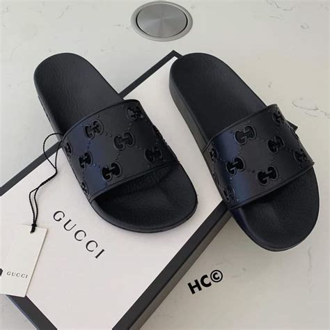 diamond gucci slides price|all black Gucci slides women's.